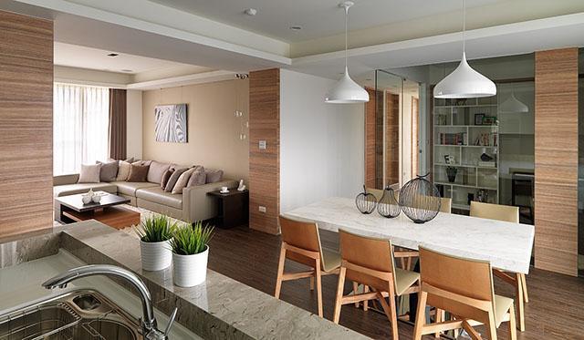 134平装修花18万, 不俗套, 超现代的三房两厅!