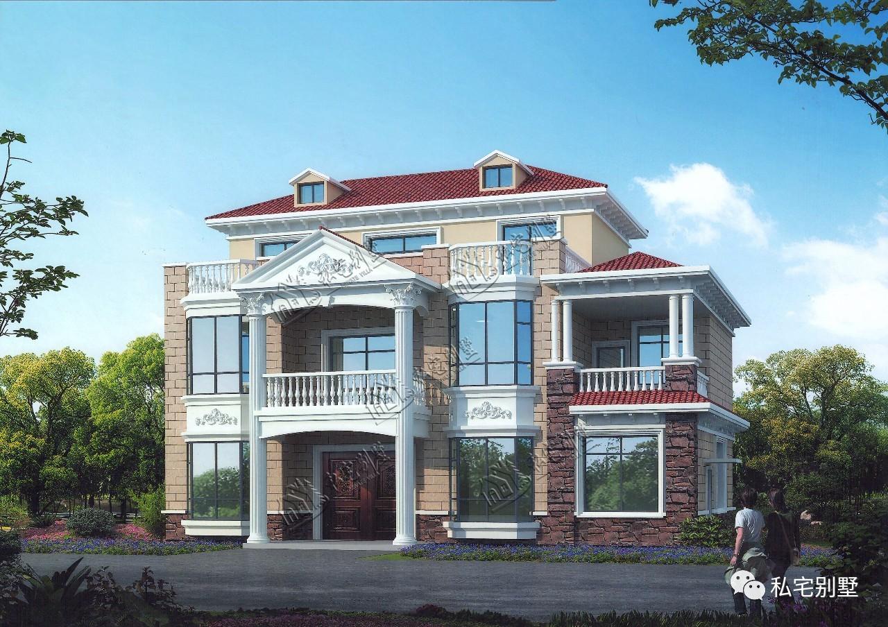 大堂屋农村首选户型, 两层半别墅就要这样盖