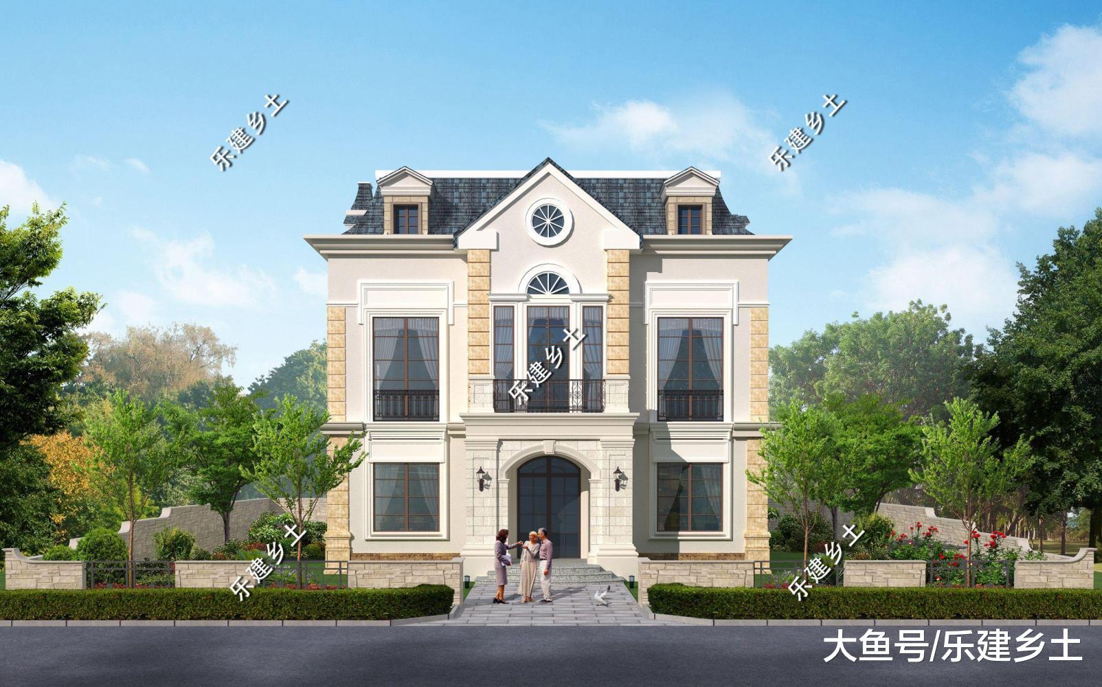 品质方正, 轻奢典雅, 湖北乡村法式别墅设计