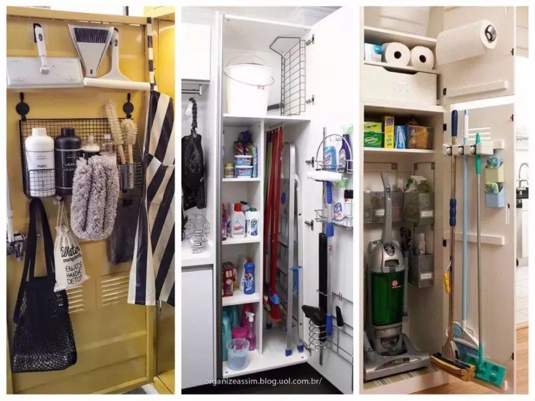 愁死了! 拖把扫把这些工具, 放哪里好呢?