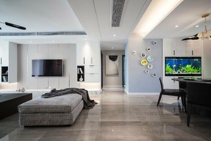 现代简约风格三居室装修, 简洁时尚又不失功能性! ????