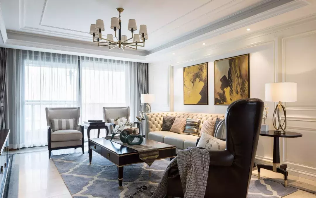 同事家152㎡美式新房, 堪比豪宅, 都夸他装的很高级!