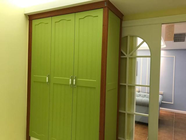 参观朋友家的新房, 玄关背景墙的设计我给满分