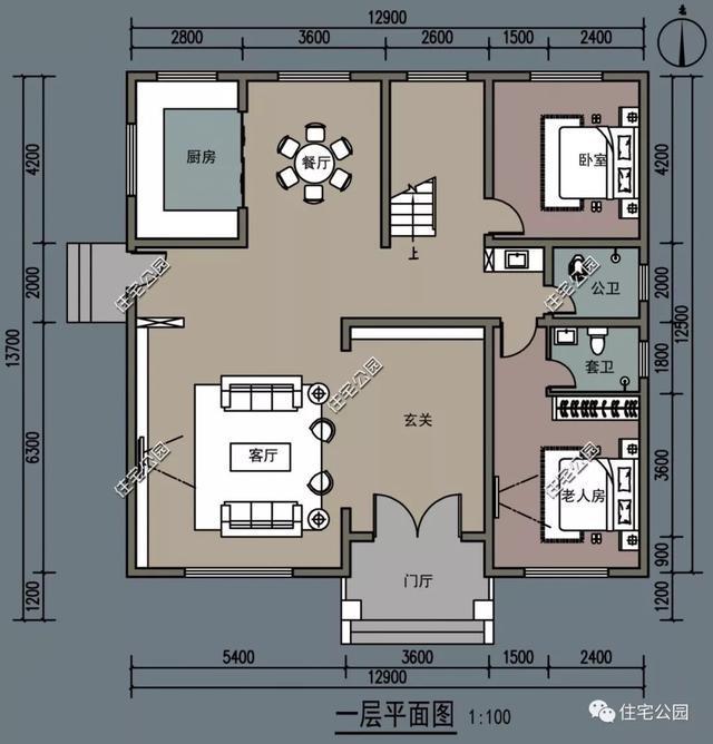 9室3厅挑空客厅, 农村建房有露台阳台才叫生活