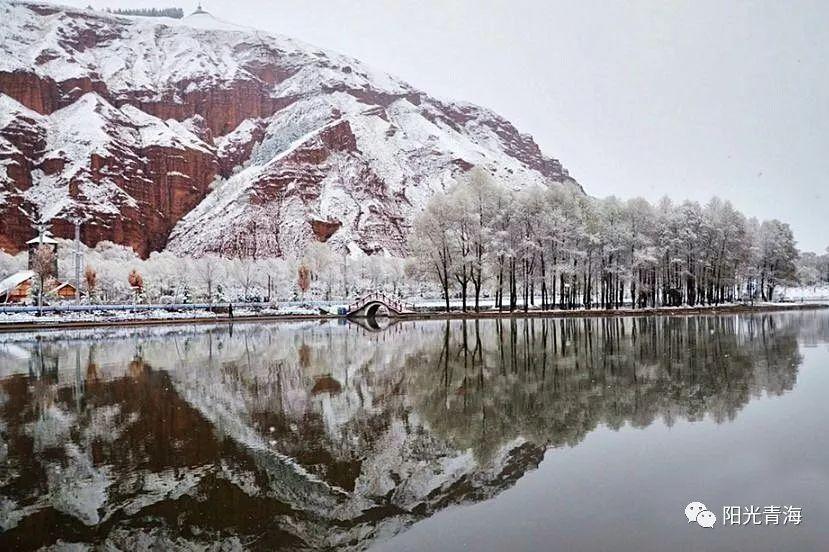 当青海的秋遇见雪
