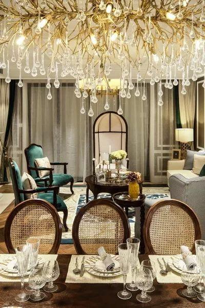 180㎡古典美式, 别致布局端庄矜贵