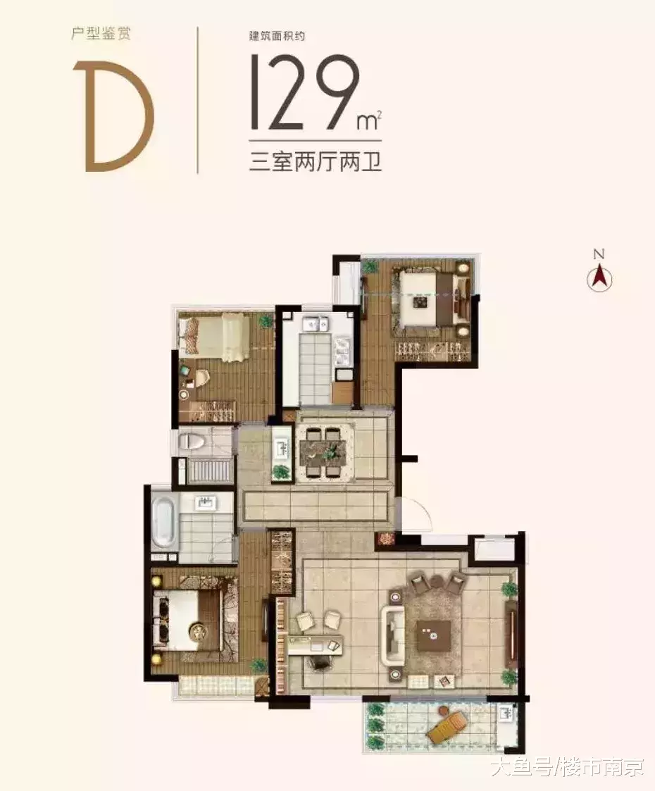 87㎡竟能做3房2卫? 弘阳告诉你什么是户型极限!