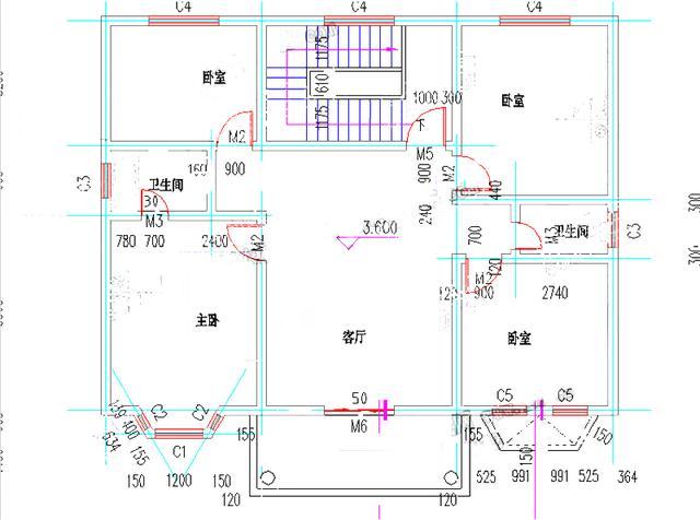 25万带飘窗农村小别墅设计图13×11米带阁楼层, 既隔热又洋气!
