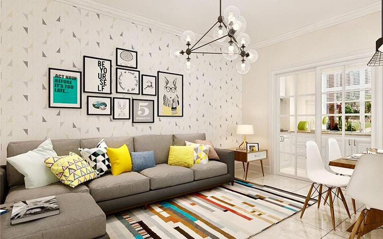 小户型极简装修, 用颜色进行空间美化