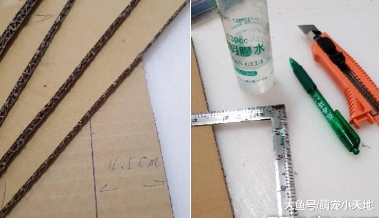 每天捡纸箱, 爸爸手作2层豪华抓板宫殿献喵皇, 成品实在太强