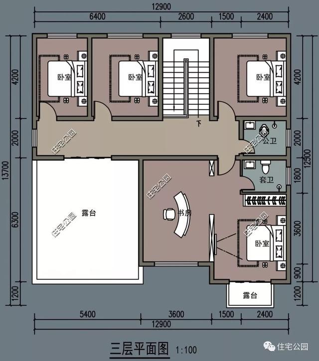 9室3厅挑空客厅, 农村建房有露台阳台才叫生活