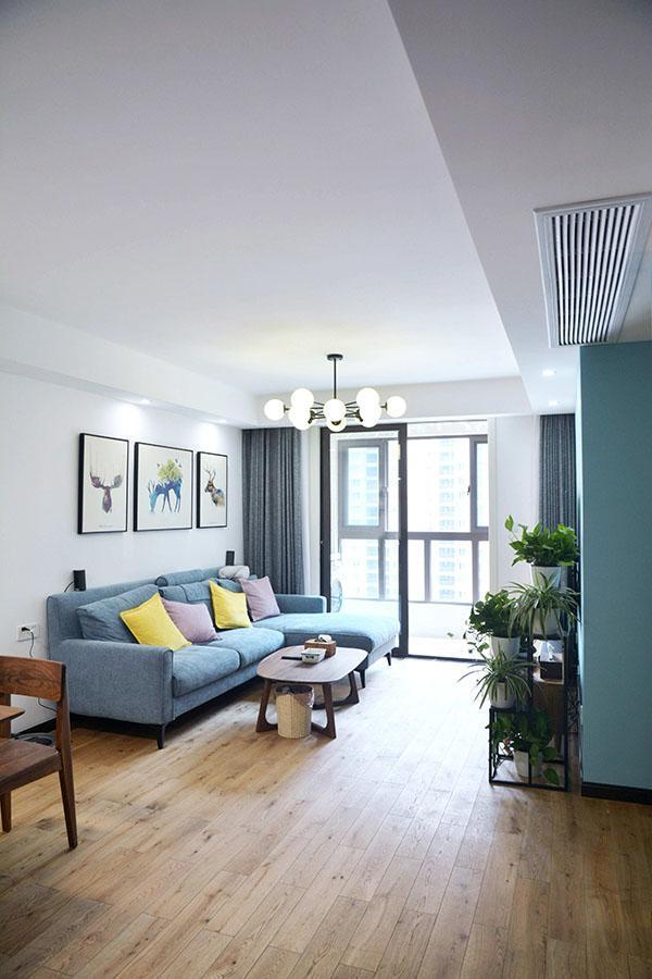 75平两居室, 北欧设计风, 入户设计很到位!