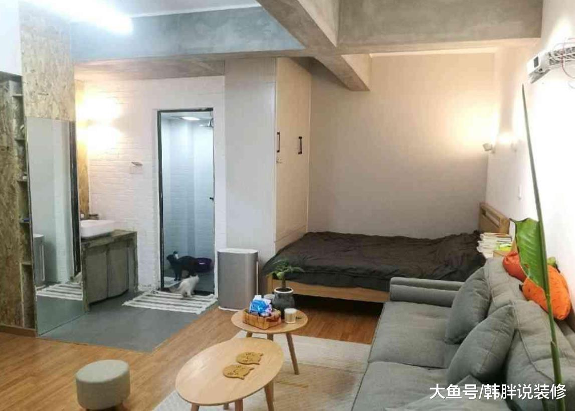 生活所迫购买50㎡小蜗居, 花3万穷装, 半毛坯装修让人眼前一亮