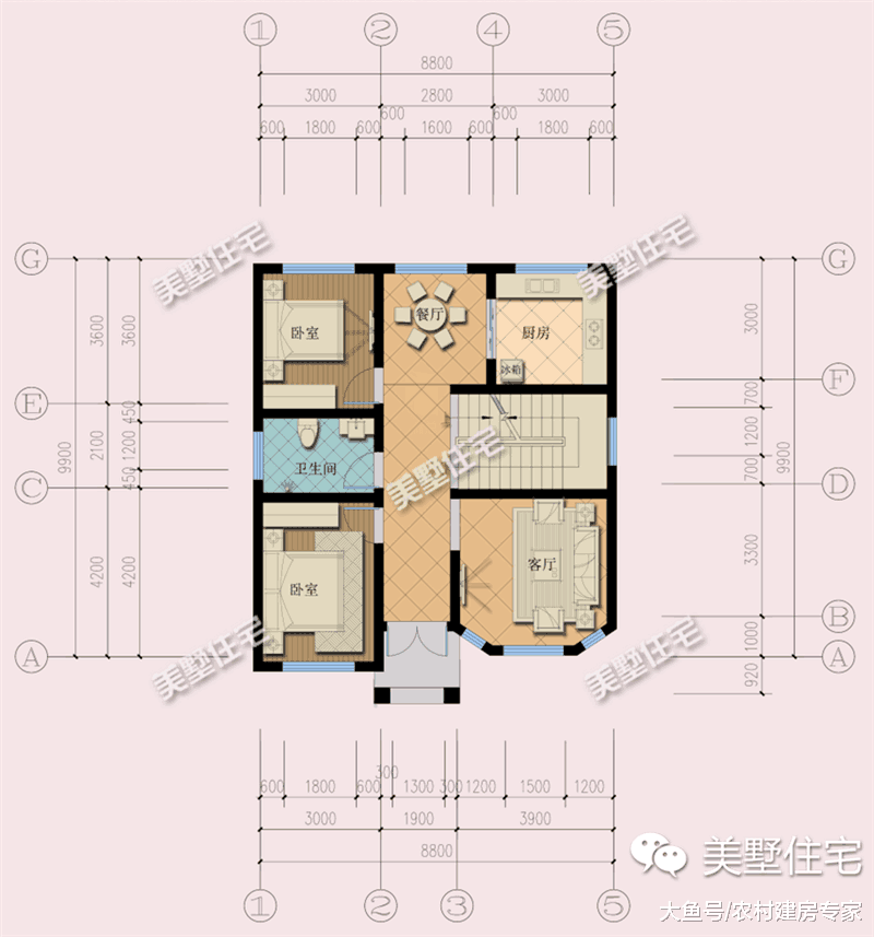 小面宽宅基地照样建好房, 6款户型推荐, 最后一款太棒了!