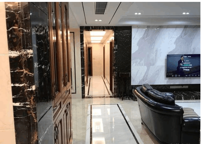 新房装修四个月, 花了90W, 斜边鞋柜特别实用, 电视墙真心漂亮!