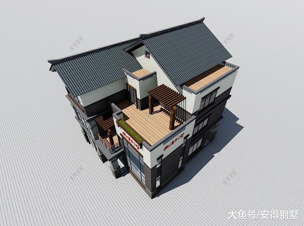 农村自建8套精品别墅设计图纸, 有中式欧式现代的, 有楼中楼大露台带车库的