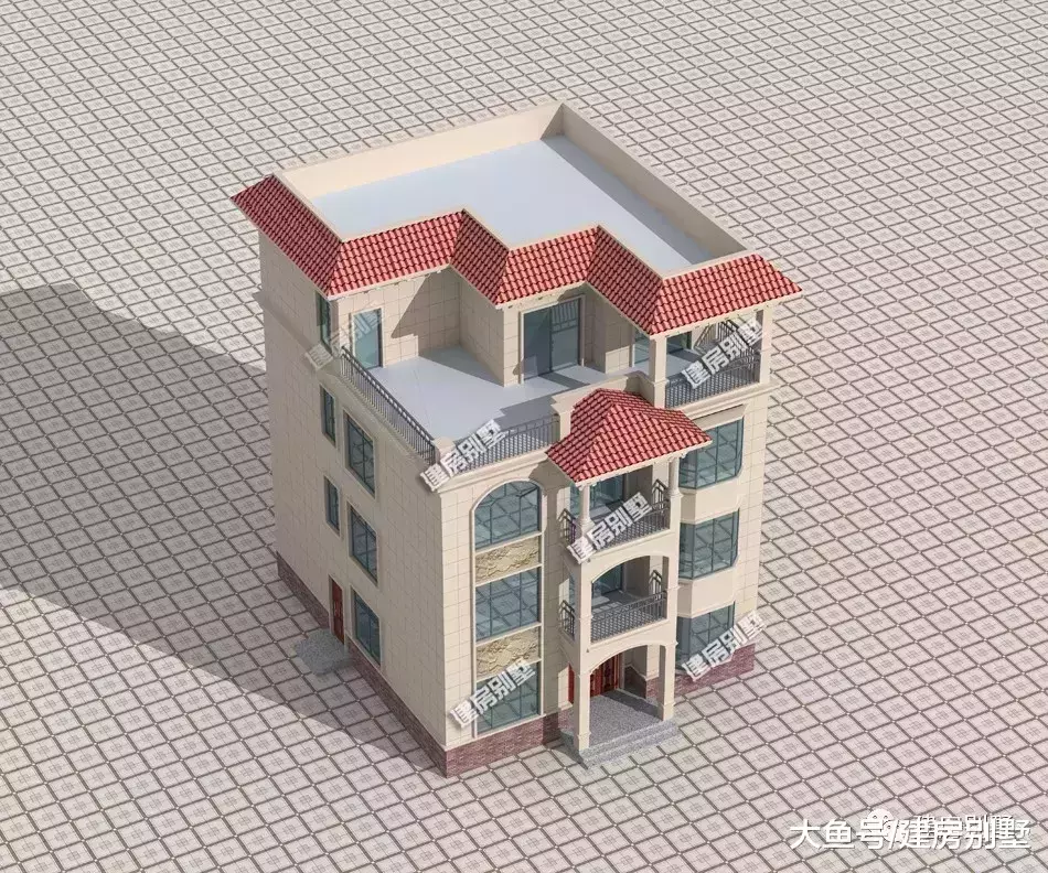 适合两兄弟建的独栋别墅, 一家两层, 爸妈也能住的很好
