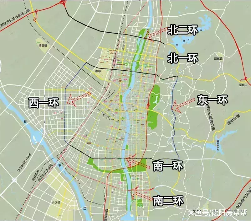德阳已经开始布局第二圈层, 德阳绕城高速也已初现端倪