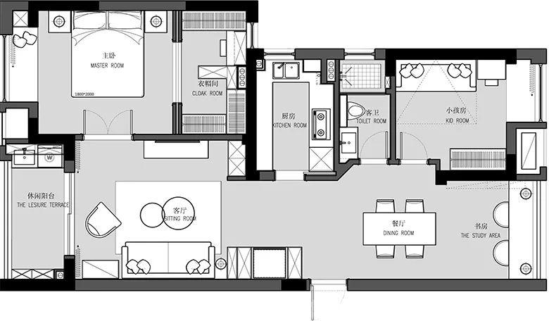 89㎡北欧轻奢, 简约档次, 文艺舒适