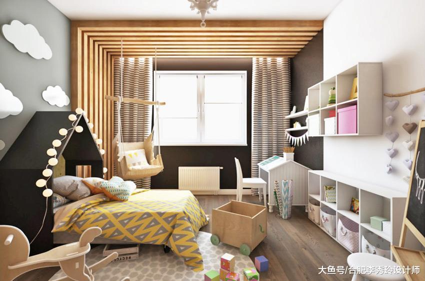 55平合肥新房, 卧室整面墙都是柜子, 关门就是衣帽间, 实用漂亮!