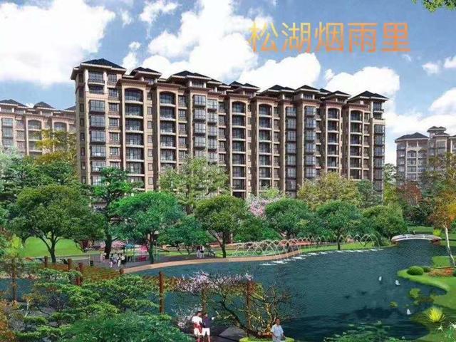 「松湖烟雨里」真正花园房轰动全球, 深受热捧