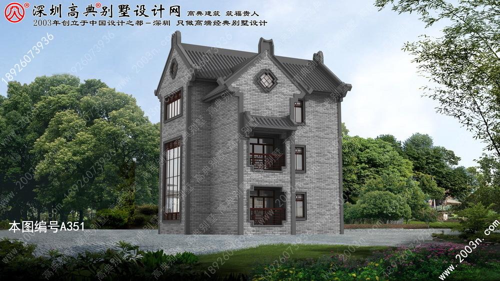 三层别墅全套设计图纸首层116平方米