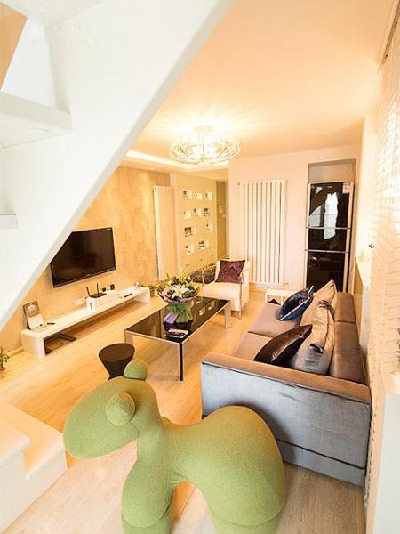 120平复式楼装修 好友看了 都说现代风格美