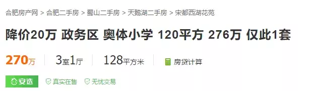 房主心态崩了 合肥滨湖业主自降100万还赠送车位