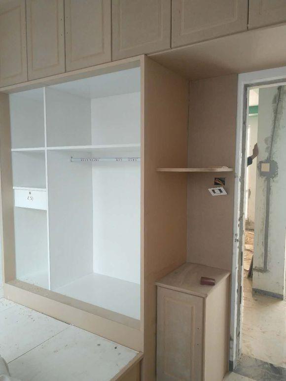 安置房装修, 木工结束, 满屋的柜子, 次卧都有15平, 来晒晒