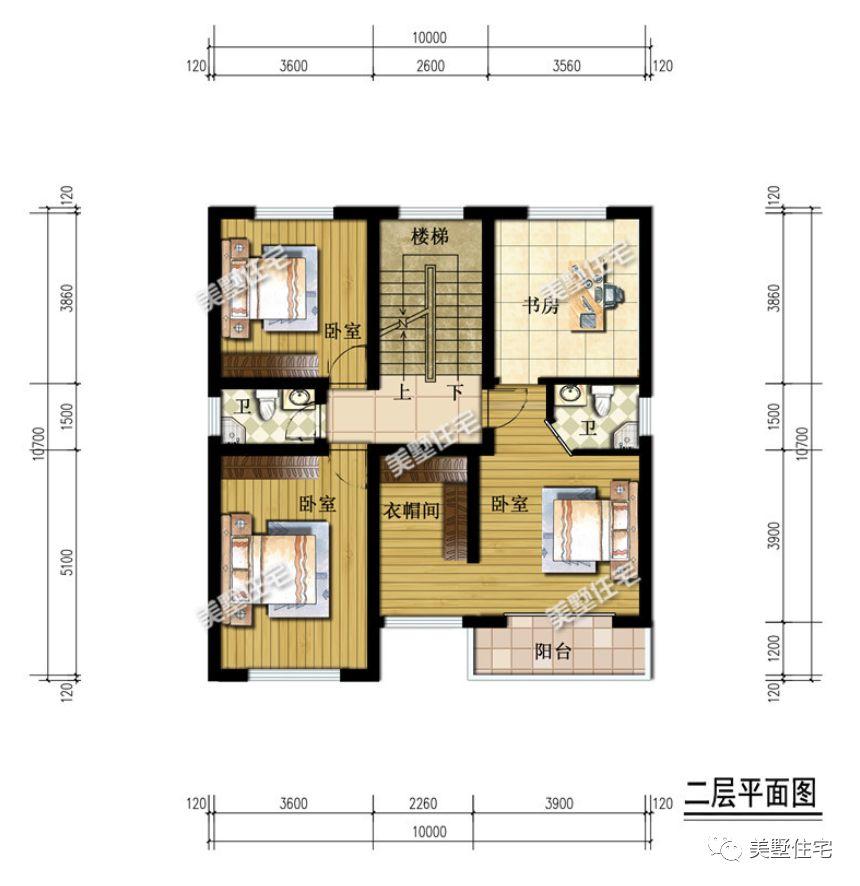 小开间也能建大别墅, 6款开间10米别墅户型, 好看又实用