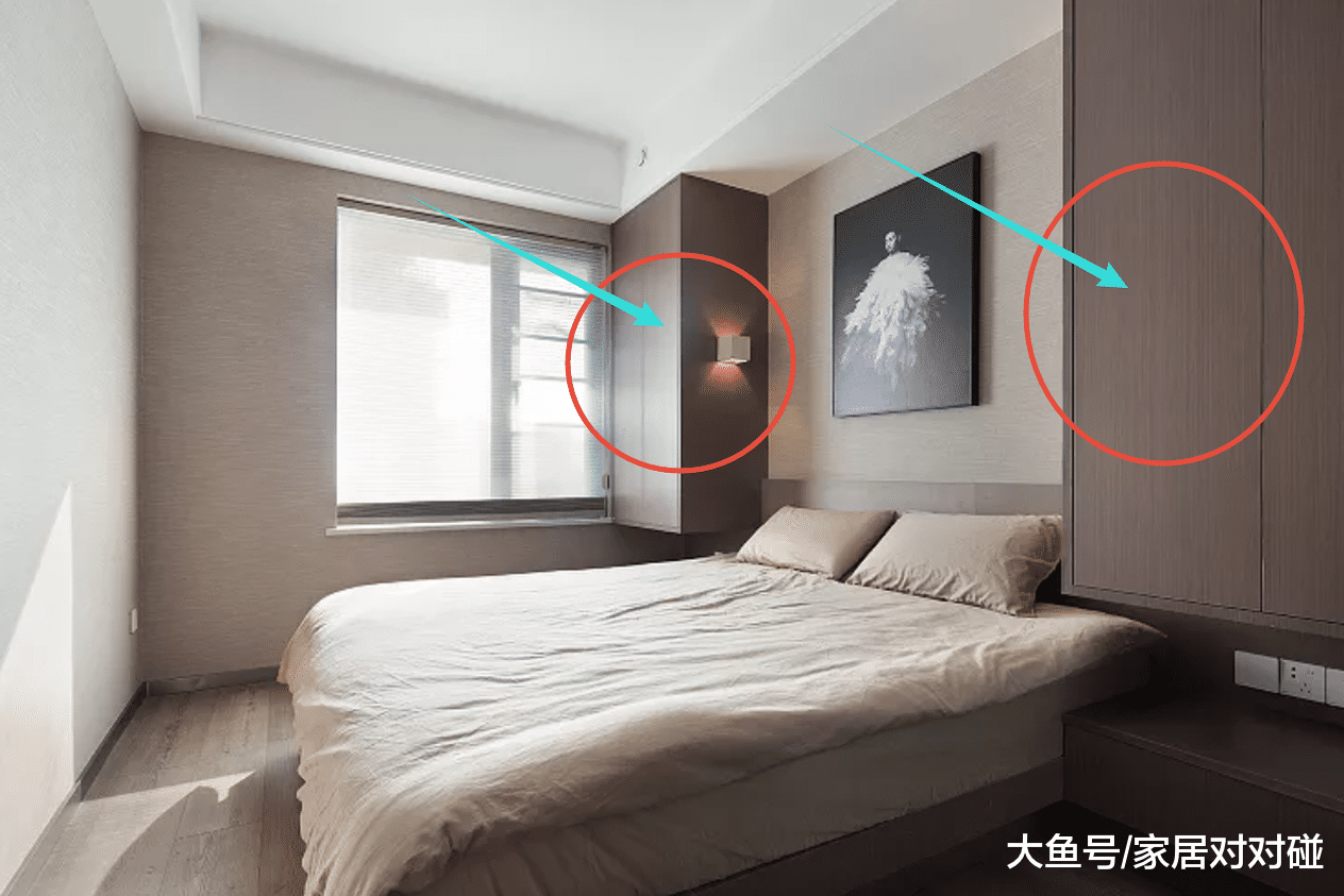 贤惠媳妇, 给电视墙设“凹槽”, 次卧床头装衣柜, 实用极了! 晒晒