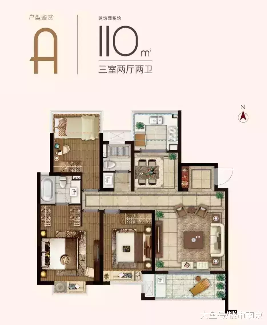 87㎡竟能做3房2卫? 弘阳告诉你什么是户型极限!