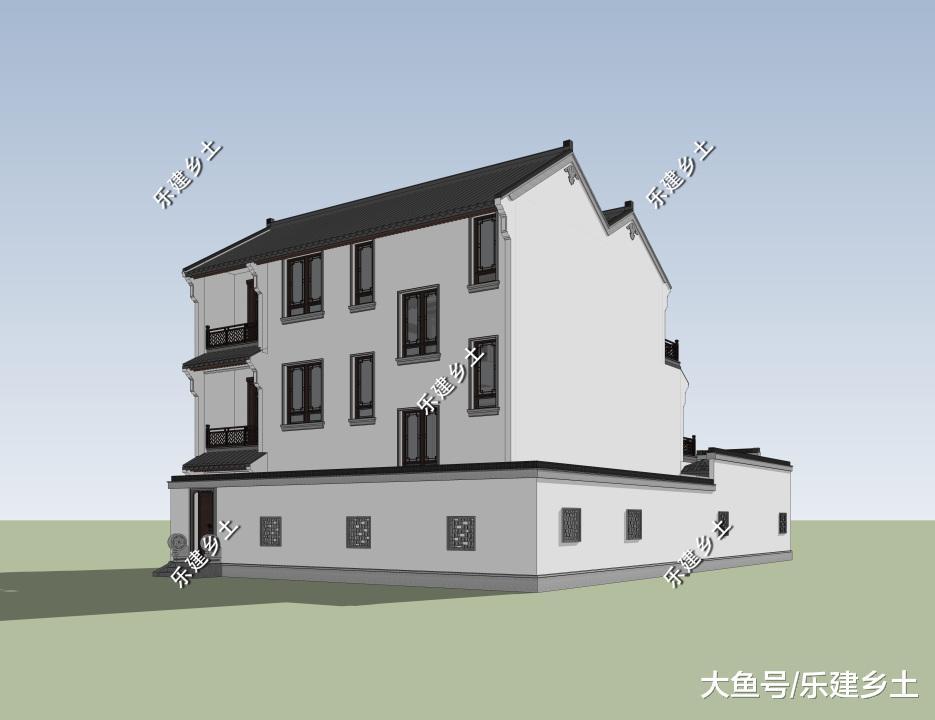 江西中式风格宅院设计, 庭院温婉, 美观与实用相结合