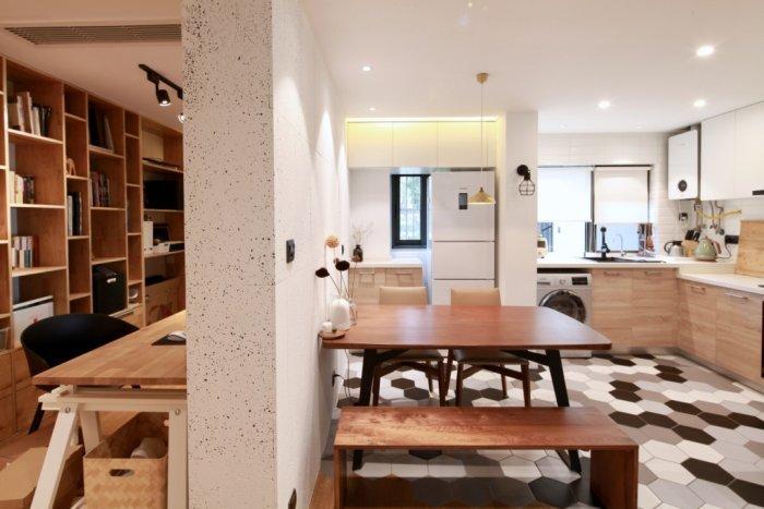 这样才是设计, 69平米开放式厨房、书房、衣帽间全有了