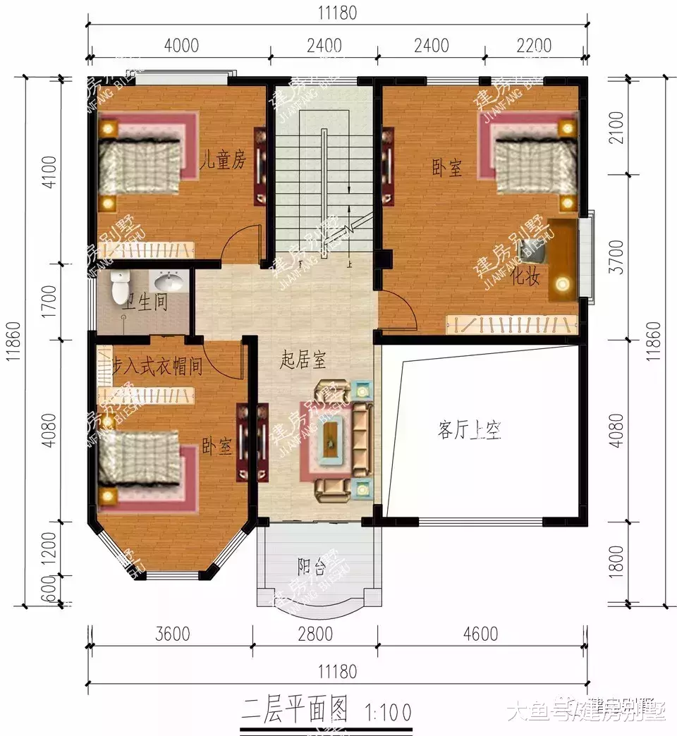 江西老表最爱建的两栋别墅户型, 第二栋建好就是村里的地标