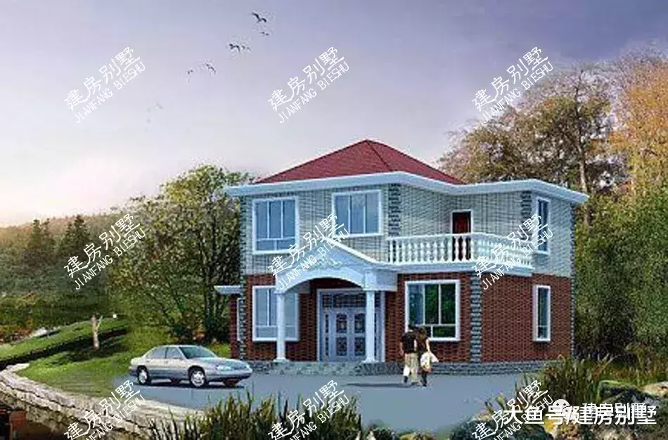 很经典的两栋自建房户型, 造价低且实用, 大家都来建