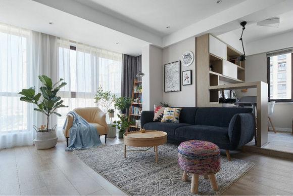 90㎡北歐裝修, 三室兩廳一廚一衛, 兒童房裝修很漂亮