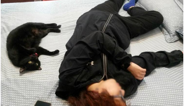 下令猫只准待房间的奶奶半年后被它收服, 躺一起还帮猫咪盖被被