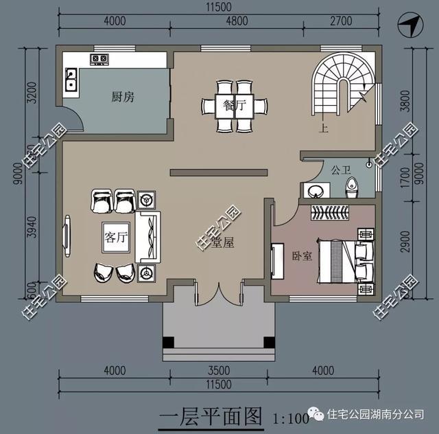 106平建6室2厅农村欧式别墅, 这样的户型三世同堂过年留宿不发愁