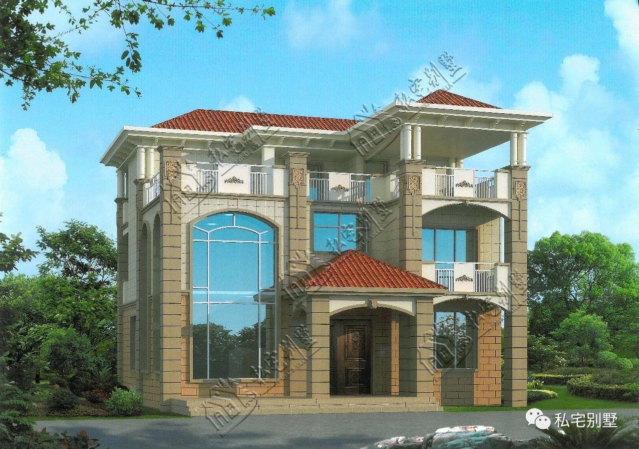 高端大气现代欧式三层别墅, 建在哪都倍有面