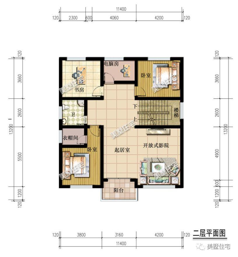 小开间也能建大别墅, 6款开间10米别墅户型, 好看又实用