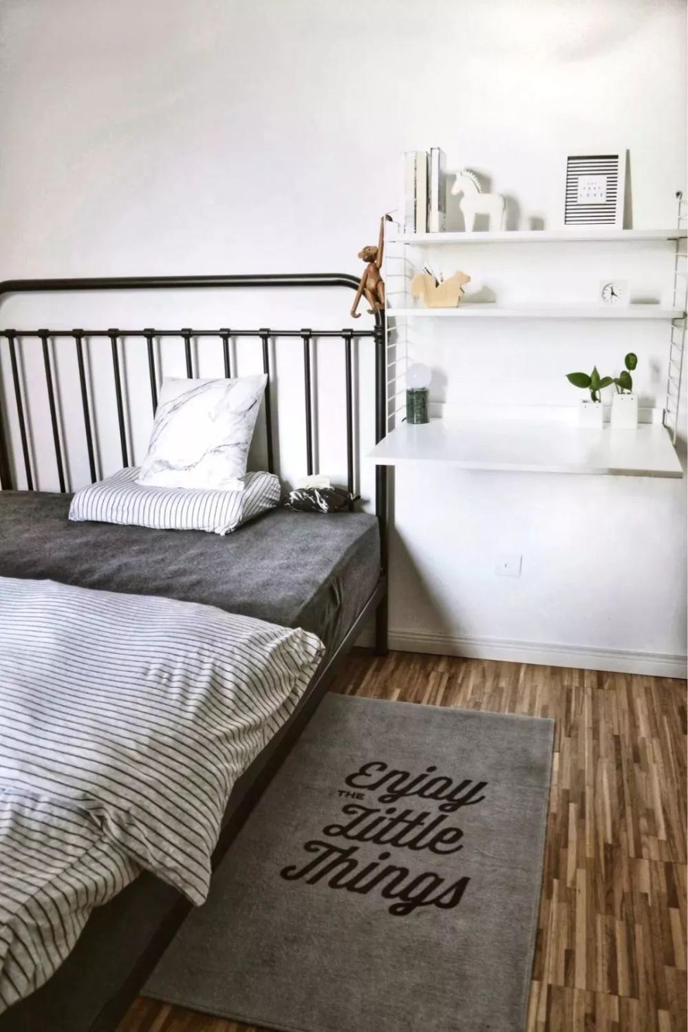 卧室不用床头柜, 怎么布置好?