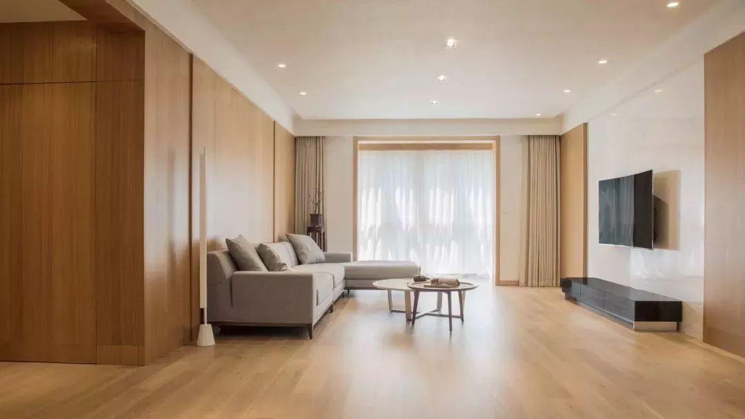 木质+大理石, 电视墙这样装, 显高档!