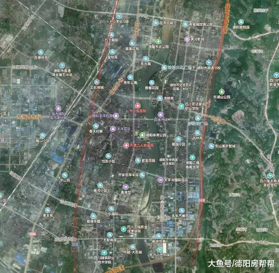 德阳已经开始布局第二圈层, 德阳绕城高速也已初现端倪