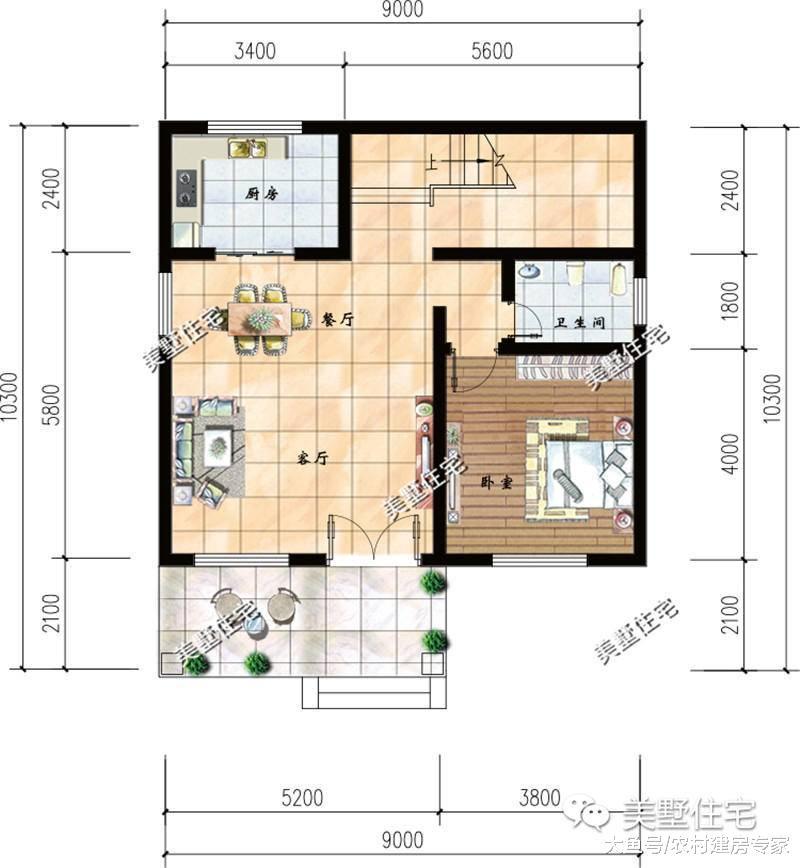小面宽宅基地照样建好房, 6款户型推荐, 最后一款太棒了!