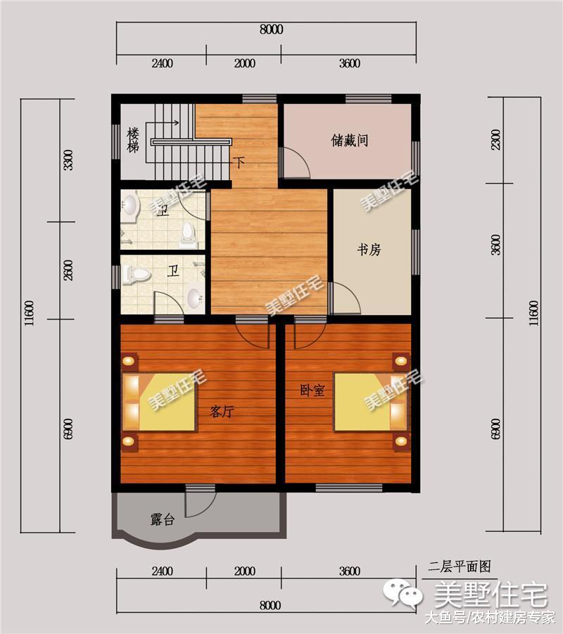 小面宽宅基地照样建好房, 6款户型推荐, 最后一款太棒了!