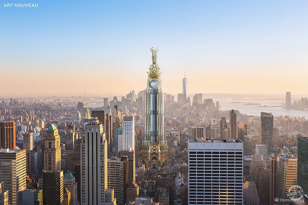 如果以历史上不同的建筑风格重新设计帝国大厦