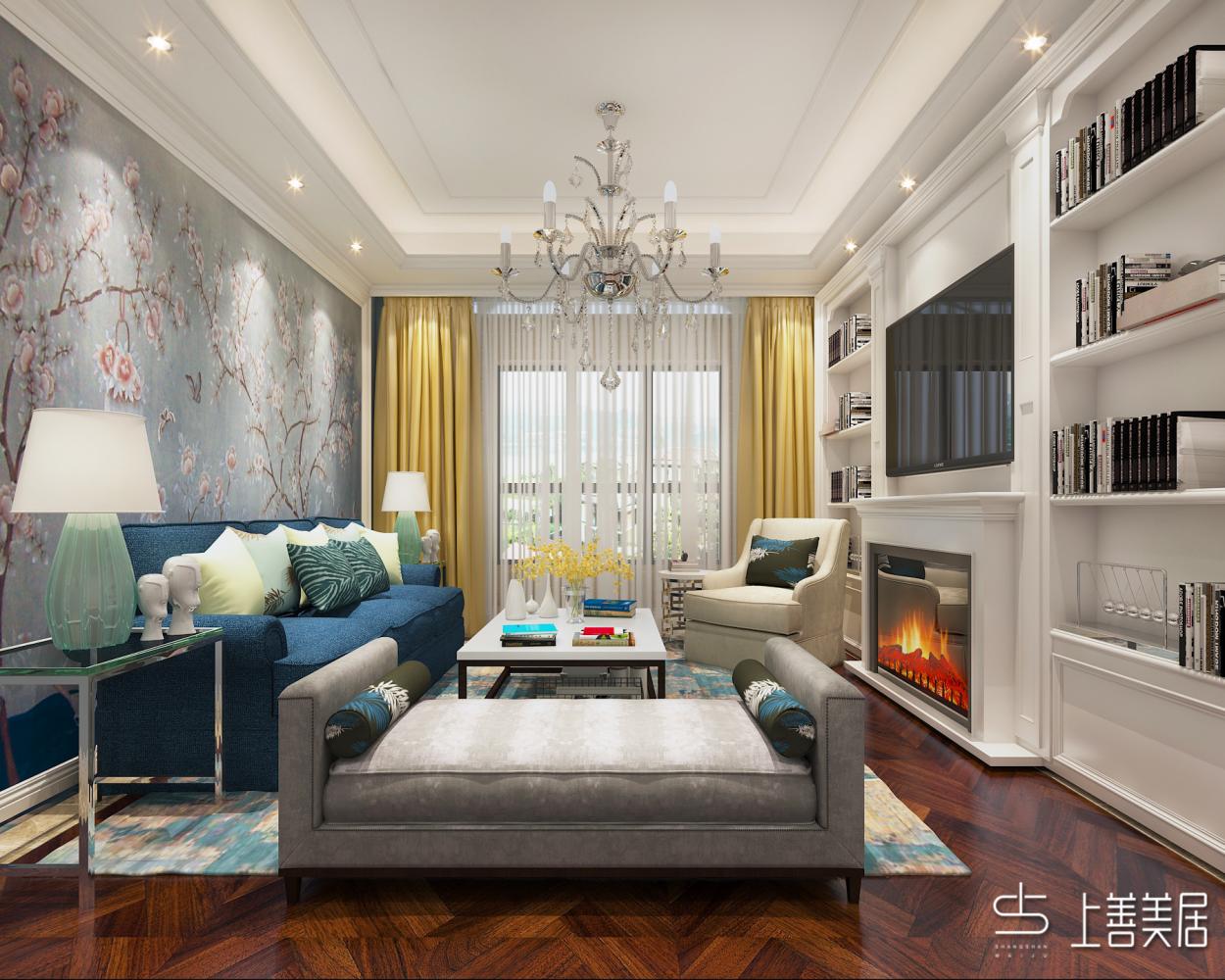 石家庄荣盛城83平两室一厅田园风格