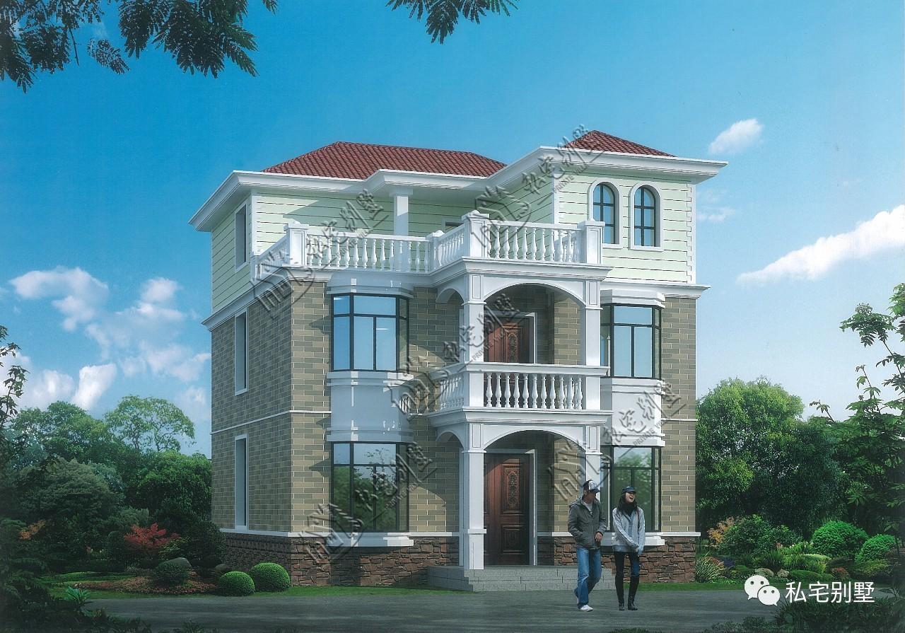 农村自建房千挑万选, 不如建这款三层别墅, 美观又实惠!