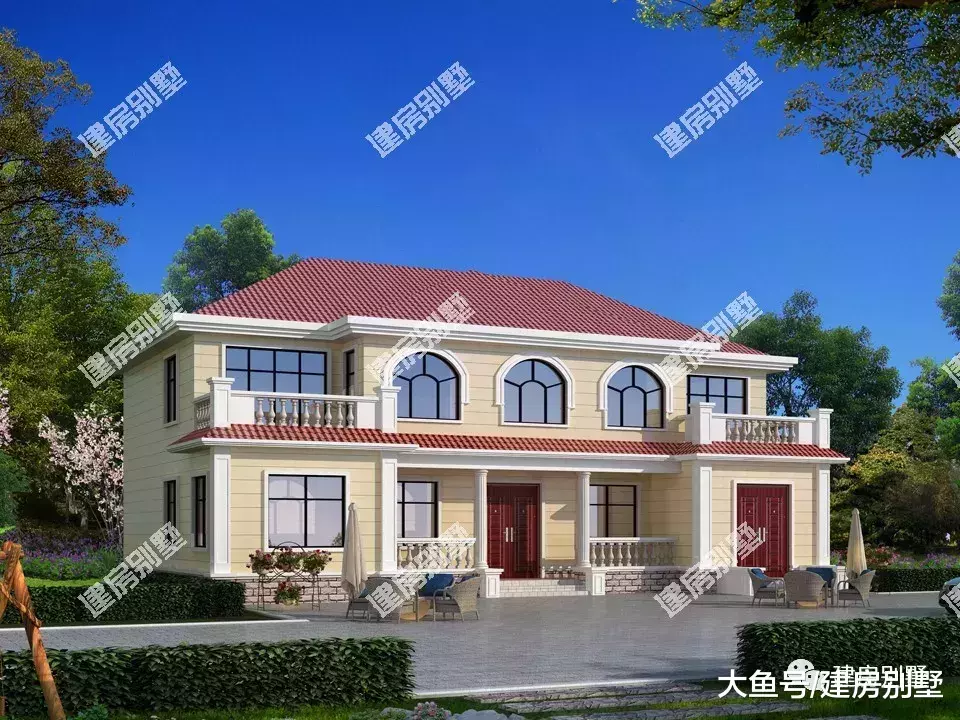 多开间设计的农村自建房, 宅基地大是优势, 地小的羡慕不来